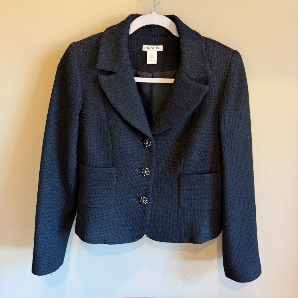 Harolds Womens Wool Blazer Jacket Coat Size 8